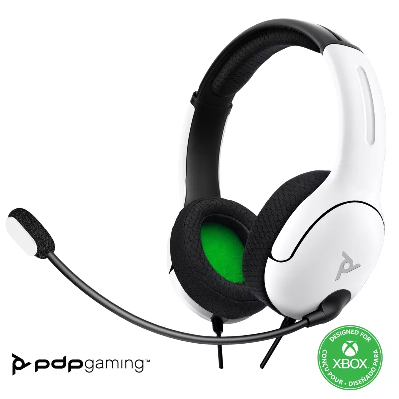 PDP LVL40 Zestaw słuchawkowy Przewodowy Nauszny Gaming Biały