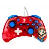 PDP Rock Candy: Mario Punch Czerwony, Półprzezroczysty Kontroler USB do Gier Analogowy / Cyfrowy Nintendo Switch, Nintendo Switch Lite, Nintendo Switch OLED