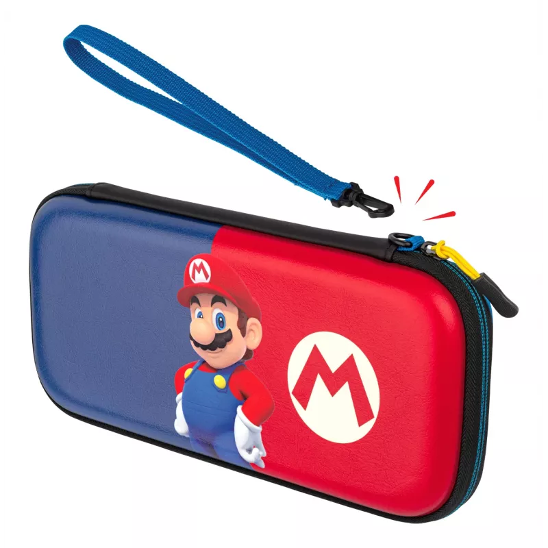 Etui ochronne PDP cienki Deluxe Power Pose Mario dla Nintendo — niebieskie/czerwone