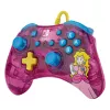 PDP Rock Candy: Bubblegum Peach Pink, półprzezroczysty kontroler USB Gamepad analogowo-cyfrowy Nintendo Switch, Nintendo Switch Lite, Nintendo Switch OLED
