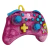 PDP Rock Candy: Bubblegum Peach Pink, półprzezroczysty kontroler USB Gamepad analogowo-cyfrowy Nintendo Switch, Nintendo Switch Lite, Nintendo Switch OLED