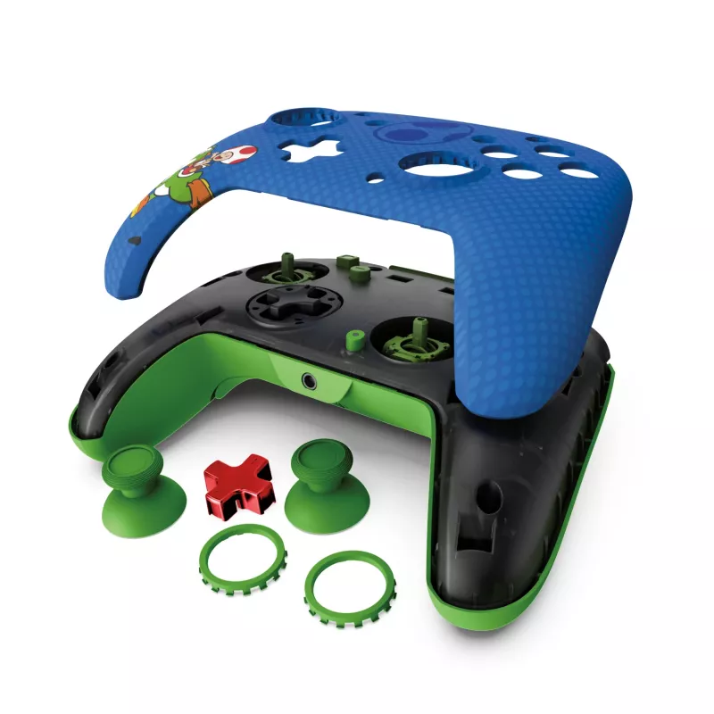 PDP REMATCH Wired Controller: Yoshi & Toad, Gamepad, Nintendo Switch, Nintendo Switch OLED, D-pad, przycisk Home, analogowy / cyfrowy, przewodowy, USB