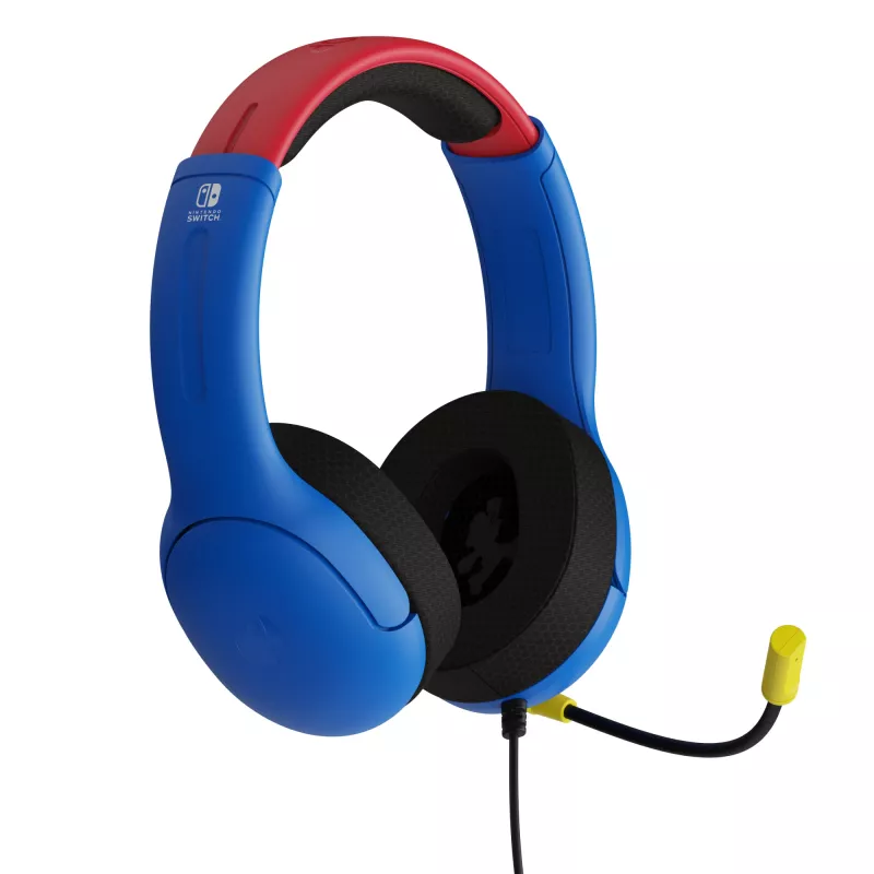 PDP LVL40 Headset Wired Head-band Gaming niebieski, czerwony