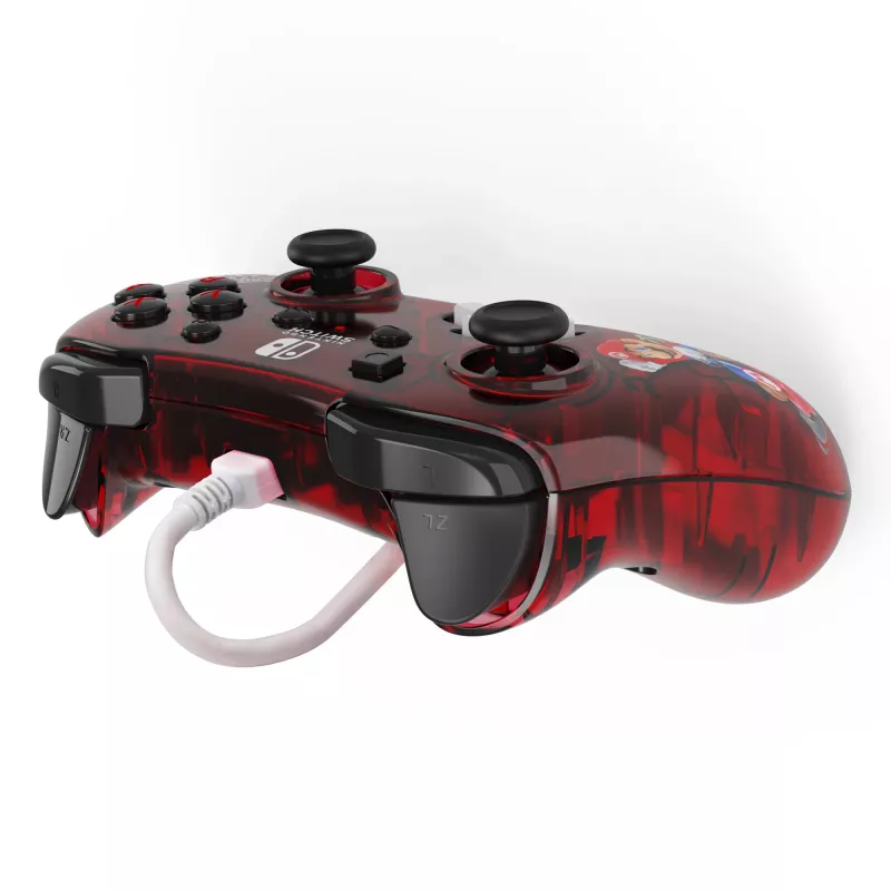 PDP Rock Candy: Mario Punch czerwony, Translucent USB Gamepad Analogue / Digital Nintendo Switch, Nintendo Switch Lite, Nintendo Switch OLED