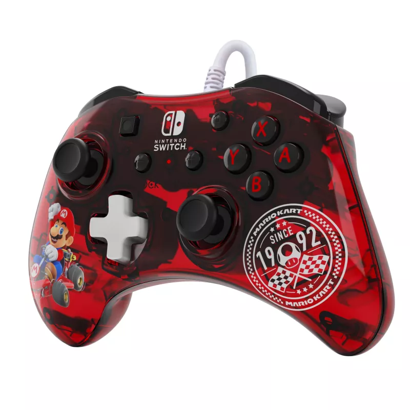 PDP Rock Candy: Mario Punch czerwony, Translucent USB Gamepad Analogue / Digital Nintendo Switch, Nintendo Switch Lite, Nintendo Switch OLED