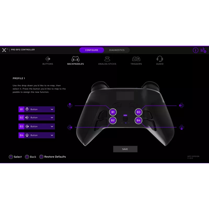 PDP Victrix Pro BFG dla PlayStation 5, PlayStation 4 i PC z Windows 10/11
