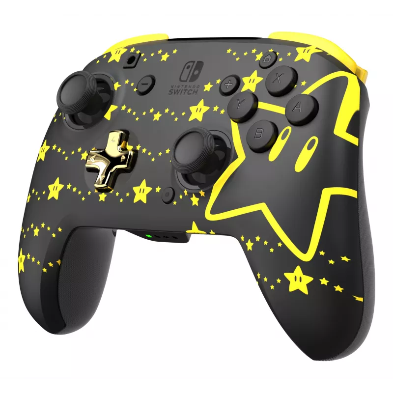 PDP REMATCH GLOW Czarny, Żółty Gamepad Analogowy / Cyfrowy Nintendo Switch, Nintendo Switch OLED