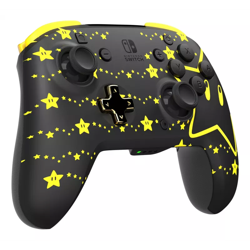 PDP REMATCH GLOW Czarny, Żółty Gamepad Analogowy / Cyfrowy Nintendo Switch, Nintendo Switch OLED