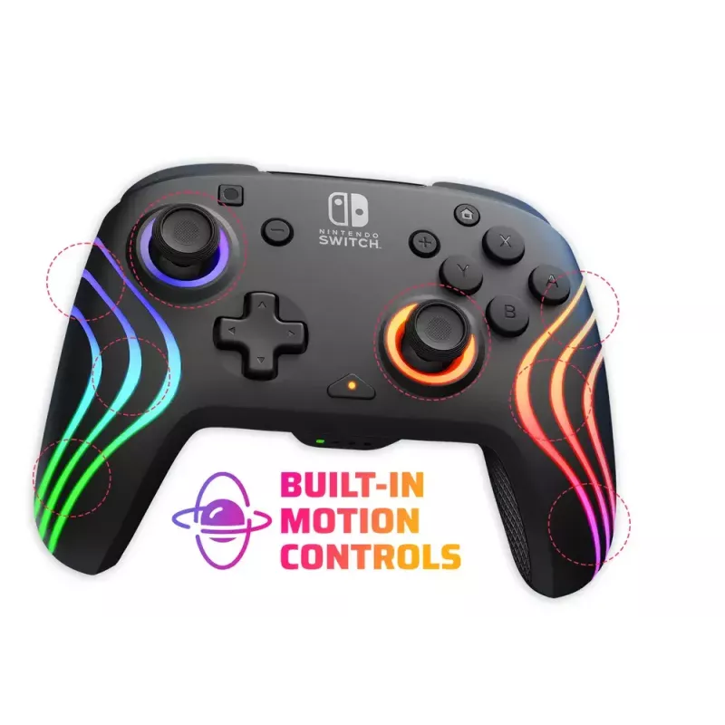 PDP Afterglow Wave Czarny USB Gamepad Analogowy / Cyfrowy Nintendo Switch, Nintendo Switch Lite, Nintendo Switch OLED