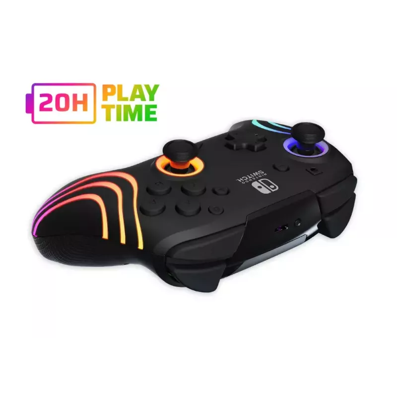 PDP Afterglow Wave Czarny USB Gamepad Analogowy / Cyfrowy Nintendo Switch, Nintendo Switch Lite, Nintendo Switch OLED