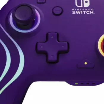 Wireless kontroler PDP Afterglow Wave 500-252-PR — fioletowy, bezprzewodowy gamepad do konsoli/PC