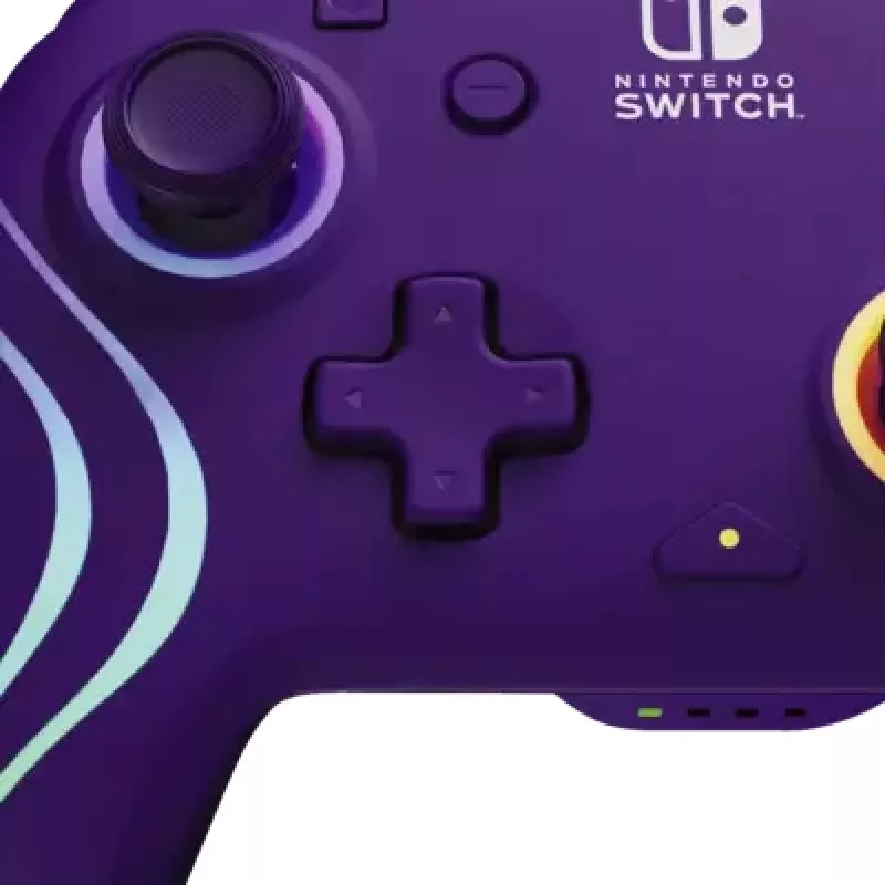 Wireless kontroler PDP Afterglow Wave 500-252-PR — fioletowy, bezprzewodowy gamepad do konsoli/PC