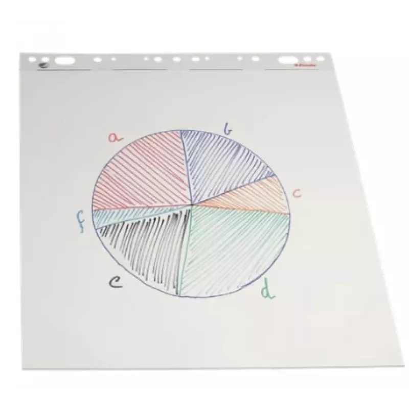 Blok flipchart Esselte 59x80cm 70 g/m² 50 arkuszy, Biały, 59x83, 50 arkuszy, 70 g/m²