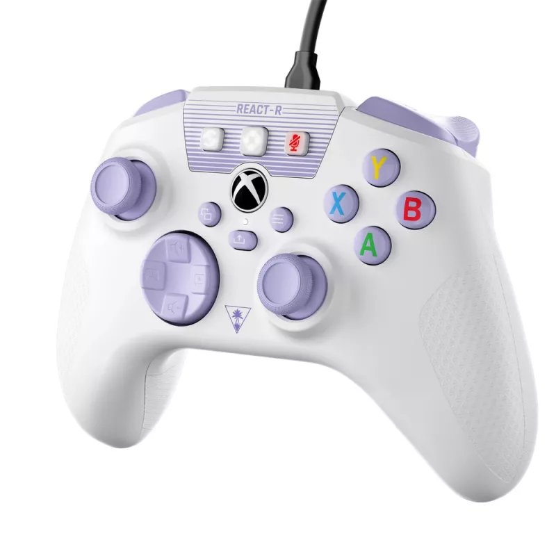 Turtle Beach REACT-R fioletowy, biały USB Gamepad PC, Xbox One, Xbox One S, Xbox One X, Xbox Series S, Xbox Series X