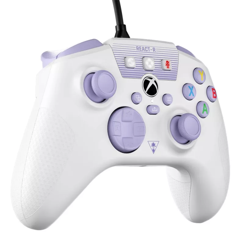 Turtle Beach REACT-R fioletowy, biały USB Gamepad PC, Xbox One, Xbox One S, Xbox One X, Xbox Series S, Xbox Series X
