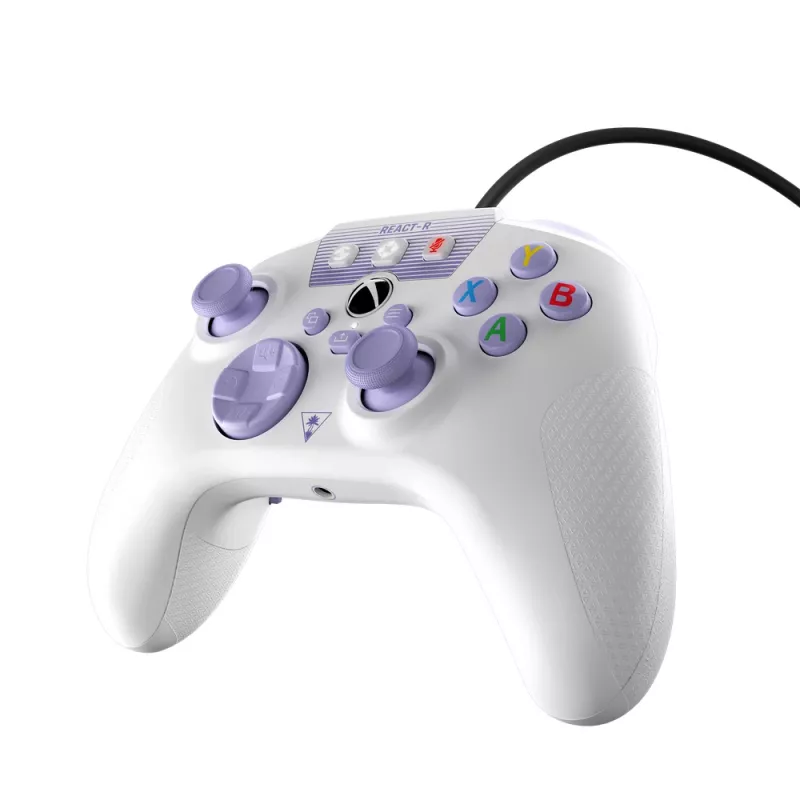 Turtle Beach REACT-R fioletowy, biały USB Gamepad PC, Xbox One, Xbox One S, Xbox One X, Xbox Series S, Xbox Series X