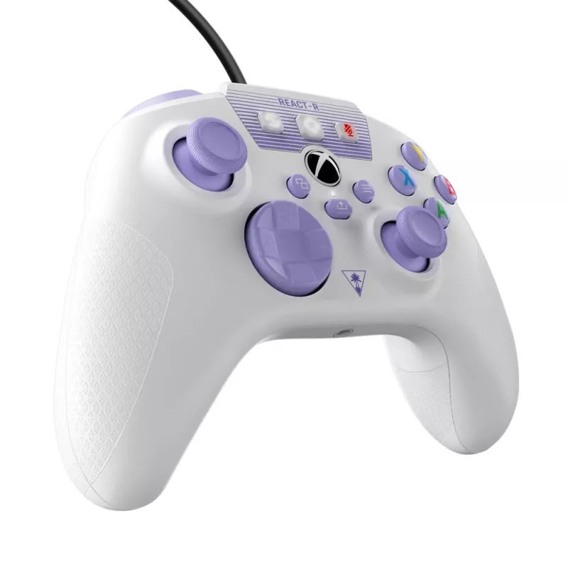 Turtle Beach REACT-R fioletowy, biały USB Gamepad PC, Xbox One, Xbox One S, Xbox One X, Xbox Series S, Xbox Series X
