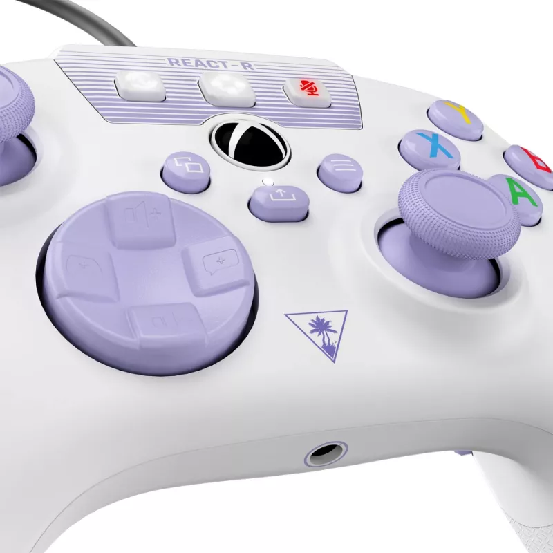 Turtle Beach REACT-R fioletowy, biały USB Gamepad PC, Xbox One, Xbox One S, Xbox One X, Xbox Series S, Xbox Series X