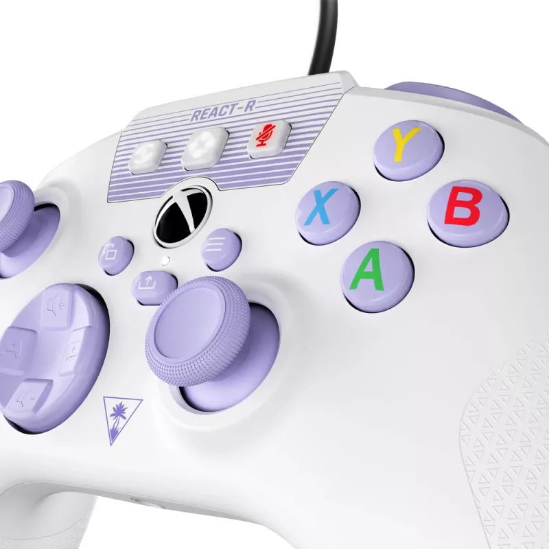 Turtle Beach REACT-R fioletowy, biały USB Gamepad PC, Xbox One, Xbox One S, Xbox One X, Xbox Series S, Xbox Series X