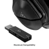Zestaw słuchawkowy Turtle Beach Stealth 600 Gen 2 MAX — przewodowy i bezprzewodowy, USB-C, wokółuszny, 20–20000 Hz, czarny