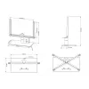 Table Stand Multibrackets M VESA Turn Czarny Large MAX 600x400