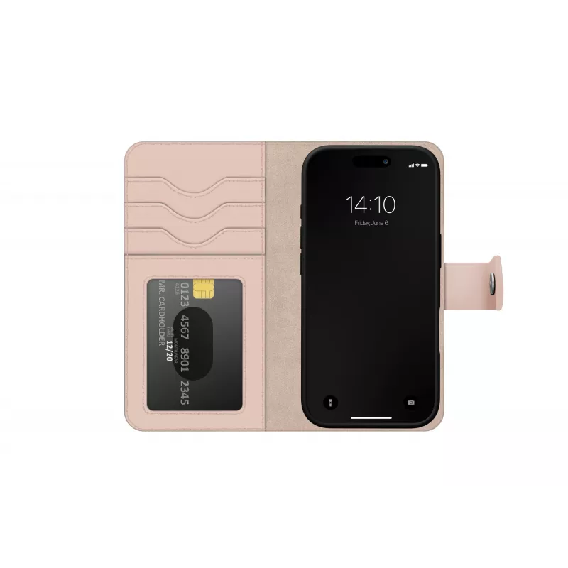 iDeal of Sweden Magnet Wallet+ iPhone 17 Pink, etui z klapką, Apple, iPhone 17, 16 cm (6,3 cala), Różowy