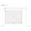 Multibrackets M 4:3 Ręczny ekran projekcyjny 200x150, 100 cali