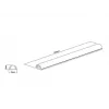 Multibrackets M Universal kabel osłona Czarny 18mm-W 1600-L