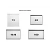 Multibrackets M 1:1 Manual Projection Screen 200x200, 112 inch biały Edition