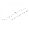 Multibrackets M Osłona na kable SS Czarny 75 mm szer. - 1600 mm dł.