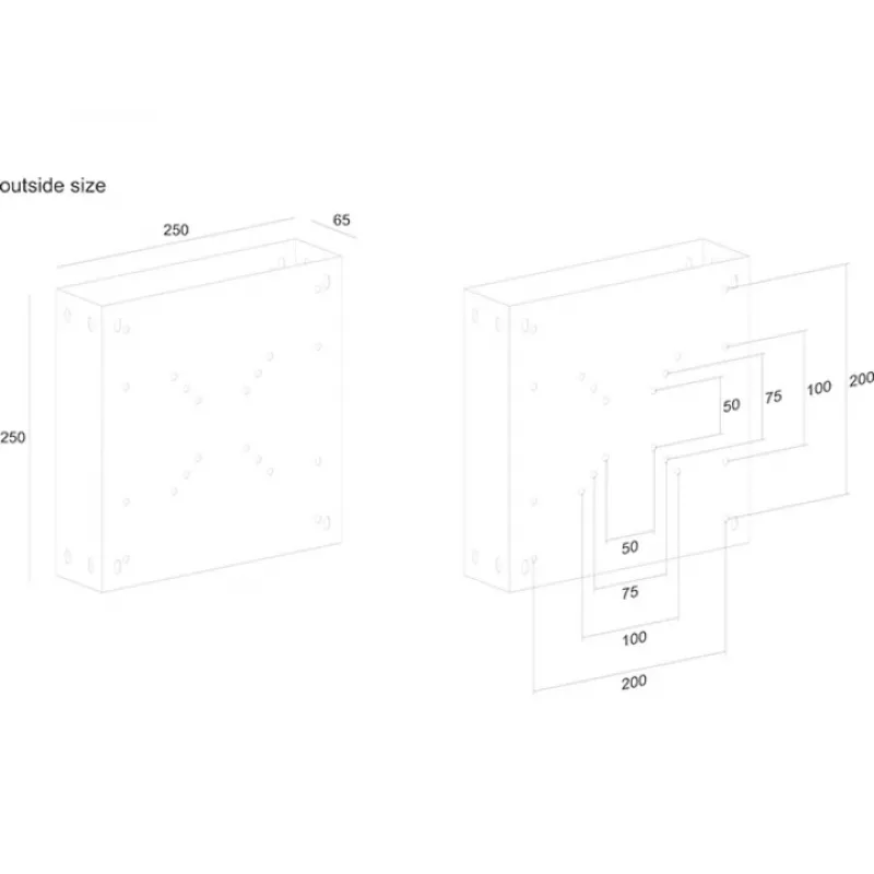 Uchwyt CPU montowany na stojaku monitora Multibrackets M PC Media Box/Digital Signage Box I
