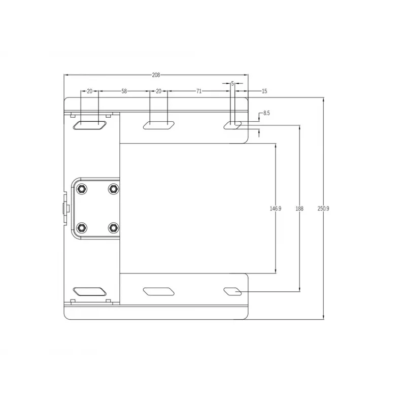 Uchwyt na ramieniu obrotowym MULTIBRACKETS M Universal 180° — do ekranów 26–47 cali, VESA do 400x400, maks. 25 kg, czarny