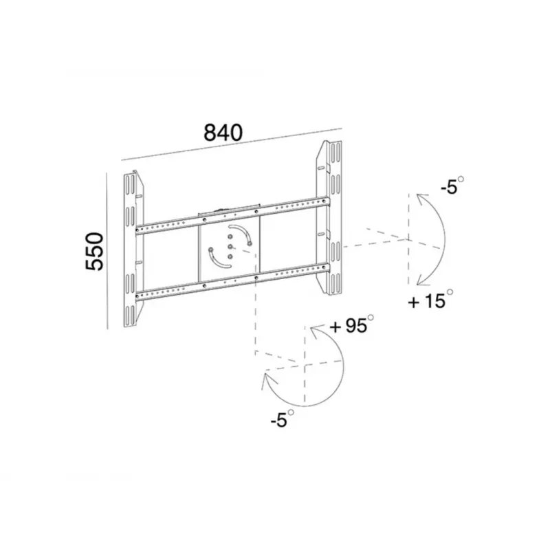 Stojak na pojedynczy ekran do prezentacji publicznych MULTIBRACKETS M – czarny, obsługuje do 60 kg, VESA 200x200–800x400