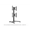 Stojak na pojedynczy ekran do prezentacji publicznych MULTIBRACKETS M – czarny, obsługuje do 60 kg, VESA 200x200–800x400