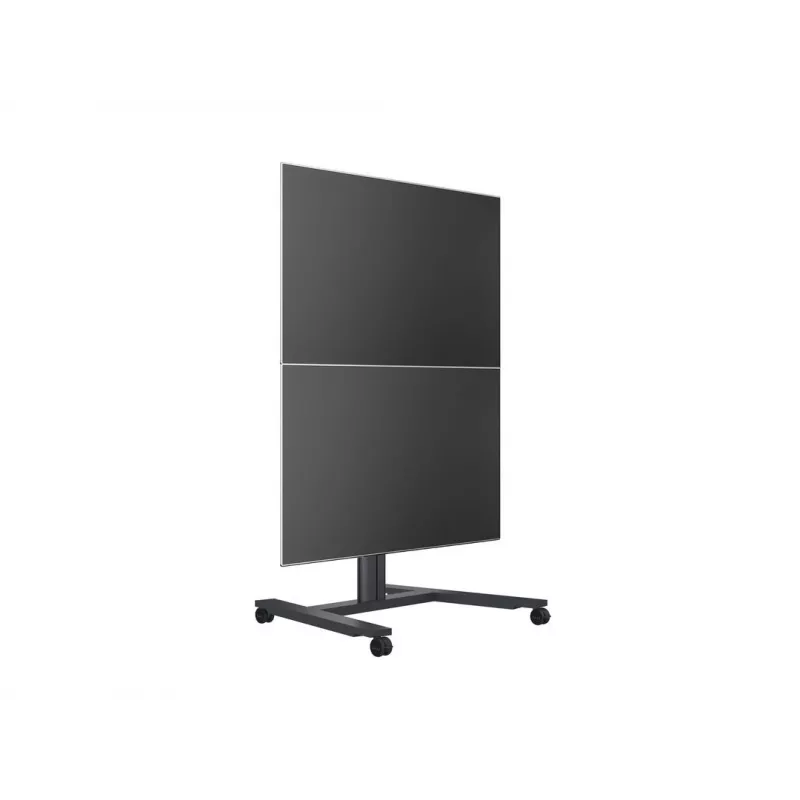 Stojak na pojedynczy ekran do prezentacji publicznych MULTIBRACKETS M – czarny, obsługuje do 60 kg, VESA 200x200–800x400