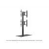 Stojak na pojedynczy ekran do prezentacji publicznych MULTIBRACKETS M – czarny, obsługuje do 60 kg, VESA 200x200–800x400