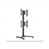 Stojak na pojedynczy ekran do prezentacji publicznych MULTIBRACKETS M – czarny, obsługuje do 60 kg, VESA 200x200–800x400