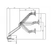Multibrackets M VESA Gas Lift Arm Single Czarny