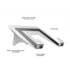 Multibrackets M Laptop Holder Gas Lift Arm srebrny, Podstawka pod laptop, Srebrny, 100 x 100 mm, 500 g, 250 mm, 250 mm