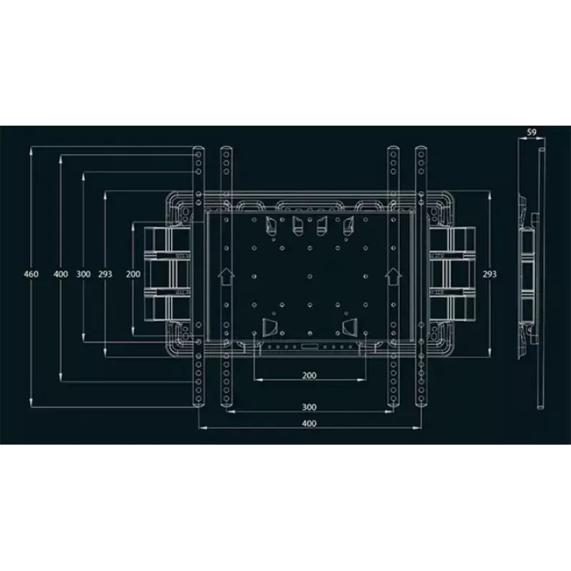 Uchwyt montażowy Multibrackets M VESA Super cienki Tilt & Turn Plus HD