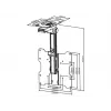 Uchwyt montażowy Multibrackets M Vesa Flip Down Czarny