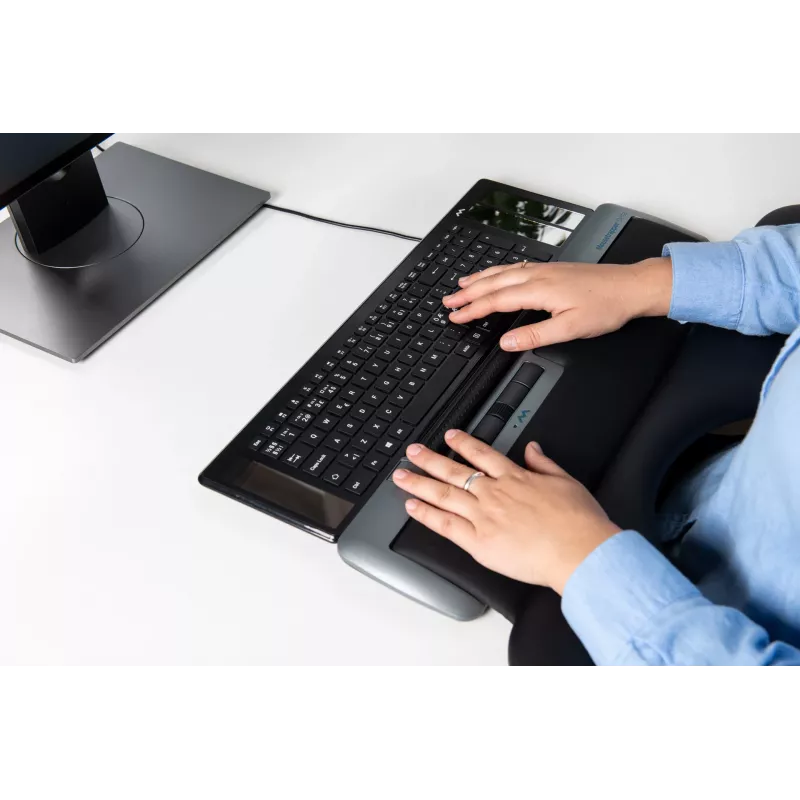 Mousetrapper Delta mysz szary Extended USB-A, USB Type-A, 4000 DPI, Czarny, Szary