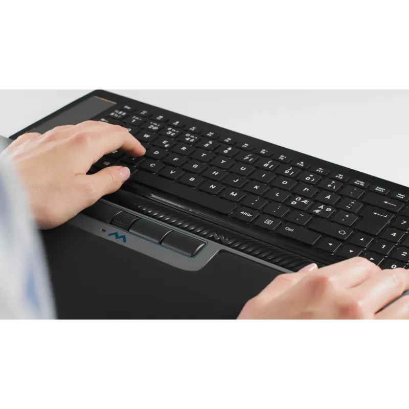 Mousetrapper Delta mysz szary Extended USB-A, USB Type-A, 4000 DPI, Czarny, Szary