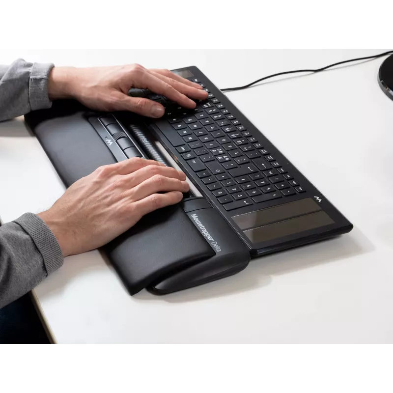 mysz Mousetrapper Delta mysz Czarny Rozszerzony USB-A