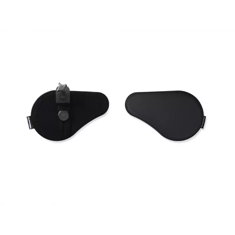 Podpórka pod nadgarstek Mousetrapper Armrest Split — ekoskóra, czarna, 305×195×24 mm
