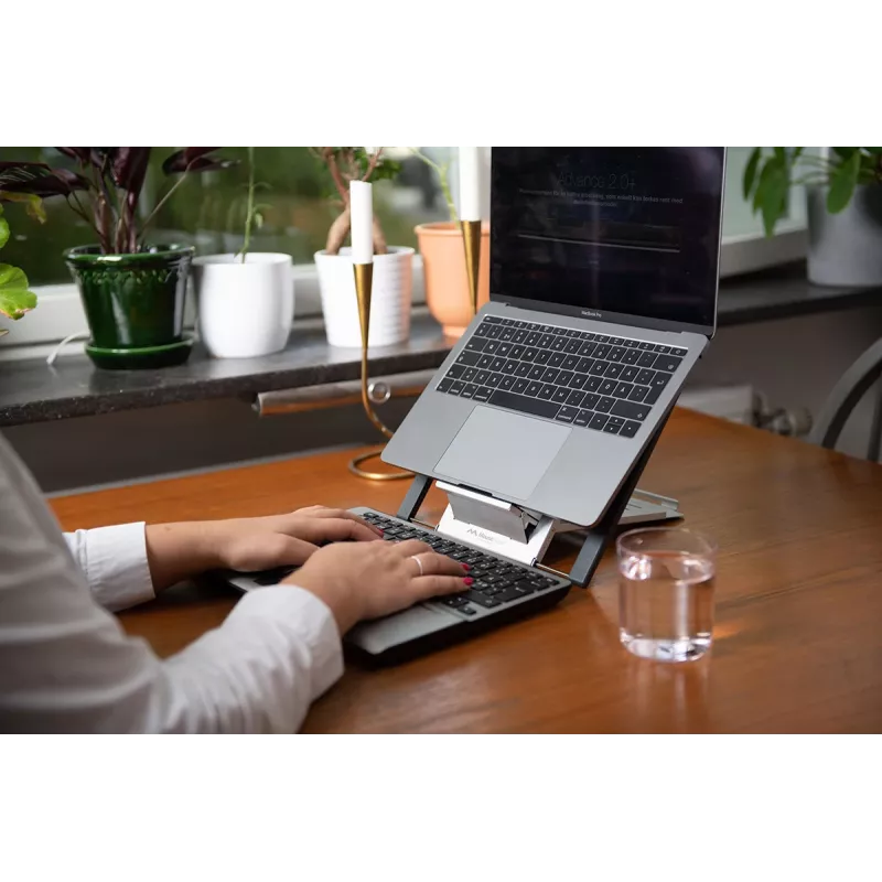 Mousetrapper Laptop Stand Czarny/srebrny, podstawka pod laptopa i tablet, Czarny, Srebrny, Aluminium, 10 - 184 mm, 183 - 267 mm, 183 mm