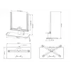 Stojak stołowy Multibrackets M VESA Tablestand Turn Czarny Średni MAX 400x400