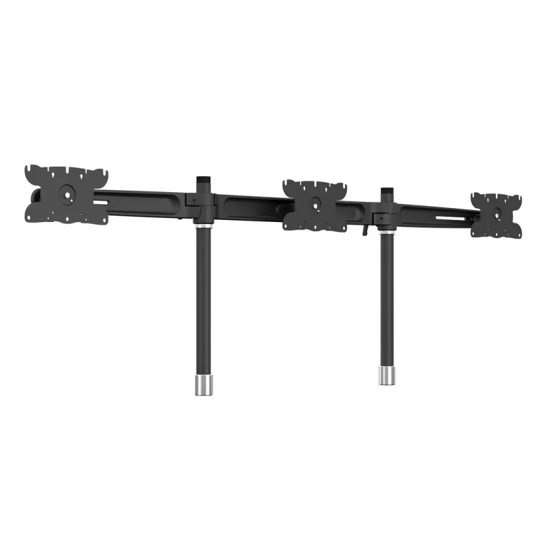 Zestaw rozszerzający do montażu na biurku dla trzech monitorów MULTIBRACKETS M VESA dla 3 wyświetlaczy 24–32 cale do 24 kg, aluminium/tworzywo sztuczne, czarny