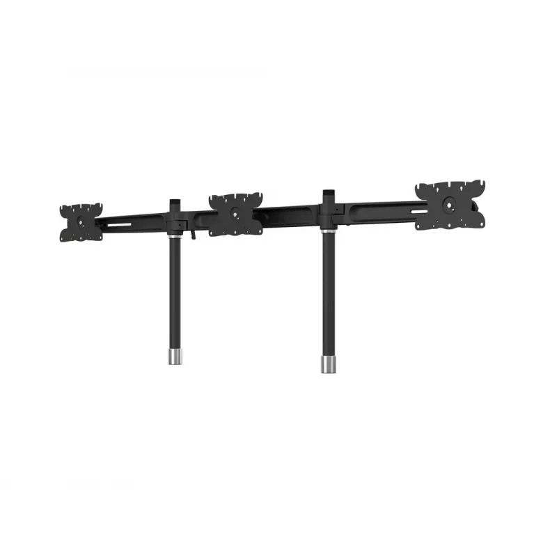 Zestaw rozszerzający do montażu na biurku dla trzech monitorów MULTIBRACKETS M VESA dla 3 wyświetlaczy 24–32 cale do 24 kg, aluminium/tworzywo sztuczne, czarny