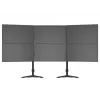 Zestaw rozszerzający do montażu na biurku dla trzech monitorów MULTIBRACKETS M VESA dla 3 wyświetlaczy 24–32 cale do 24 kg, aluminium/tworzywo sztuczne, czarny